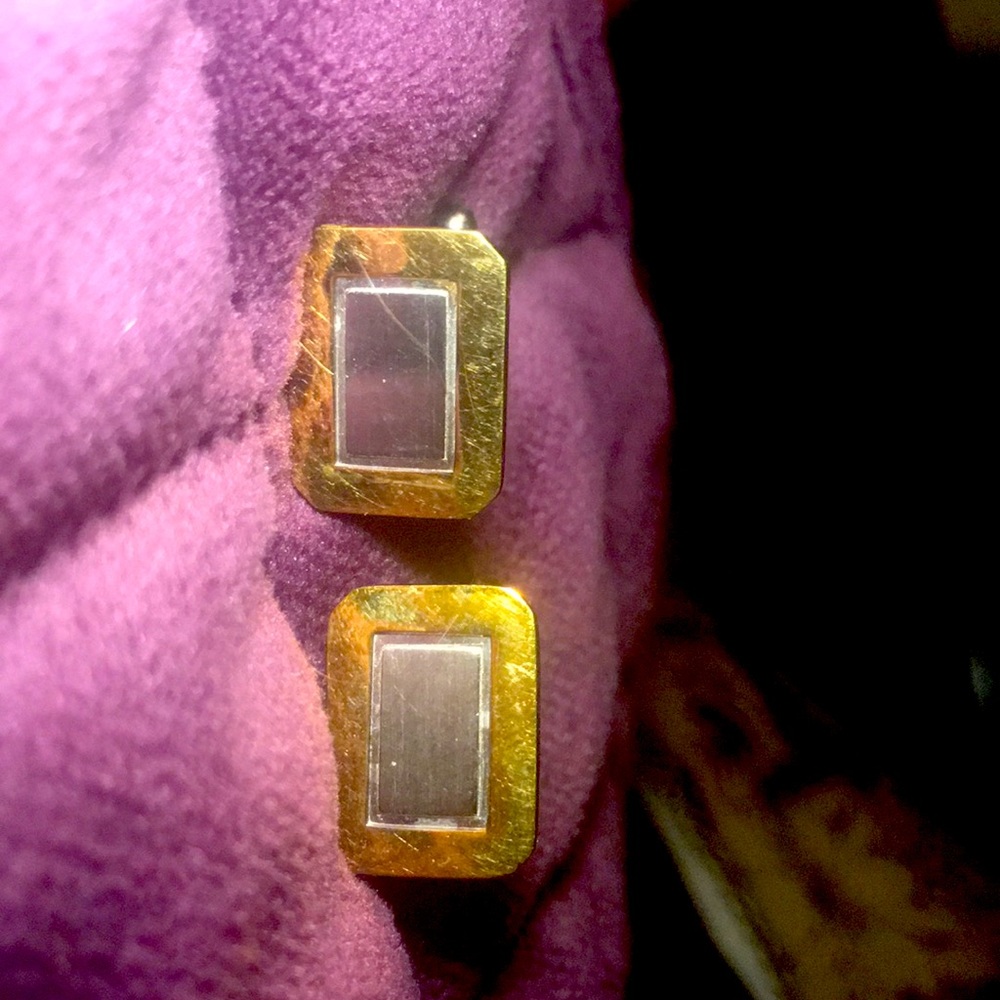 Gold & Silver Men’s cufflinks-Gently used4 wedding